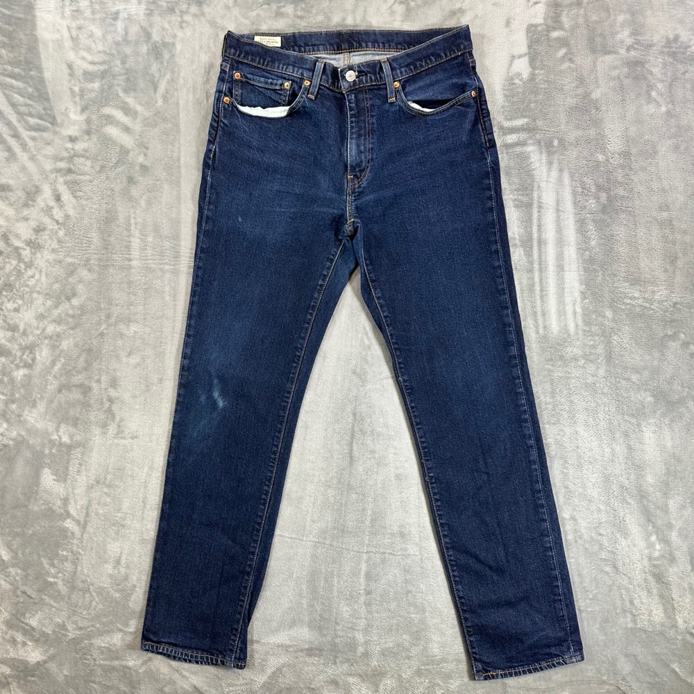 Levi's Premium 541 Athletic Taper Jeans Men's Size 34x34 Dark Wash Blue Stretch